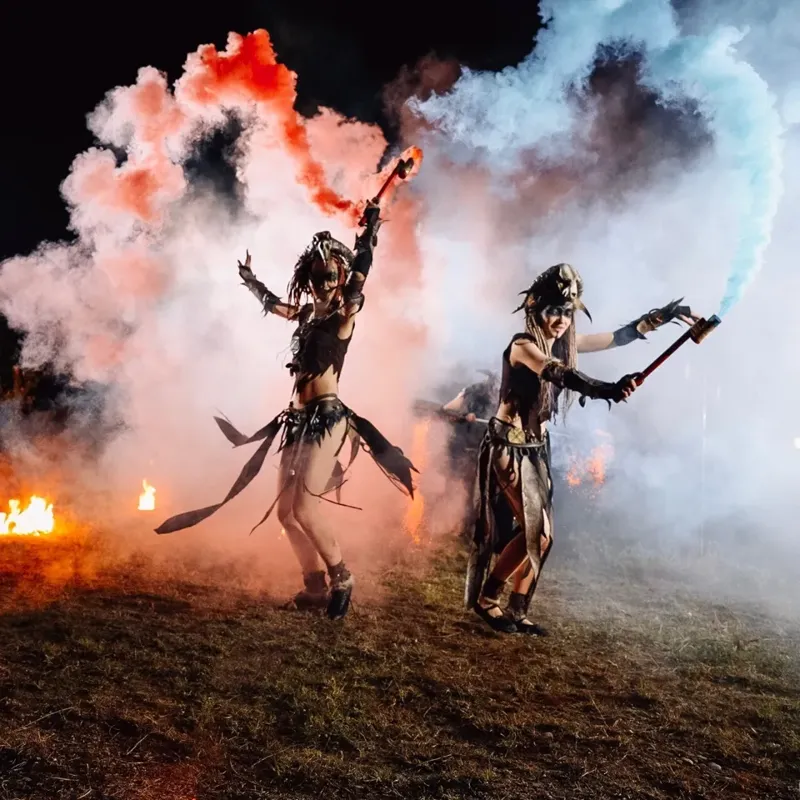 Цветной дым (готовая шашка)