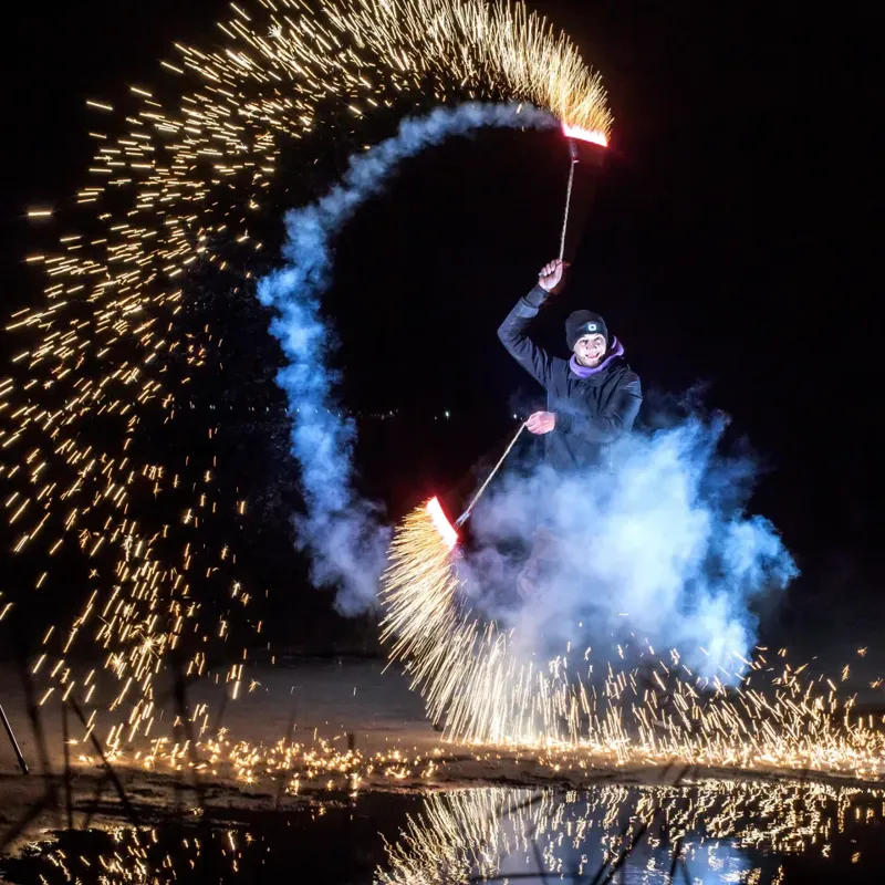 Горячие фонтаны для кручения 3м/40с