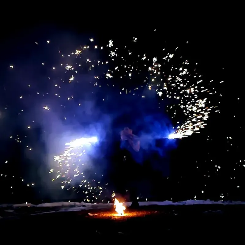 Горячие фонтаны для кручения 3м/40с