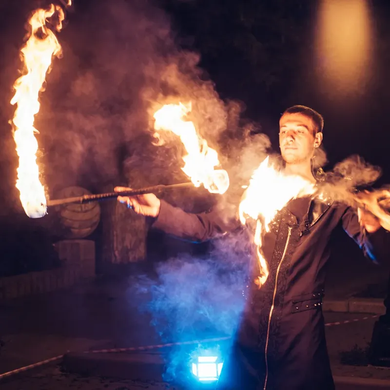 Огненный даблстафф роллы