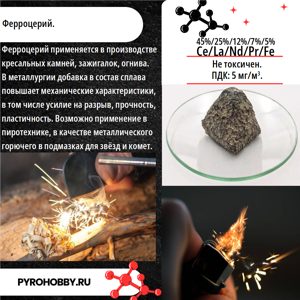 Ферроцерий Марка: МЦ50Ж3